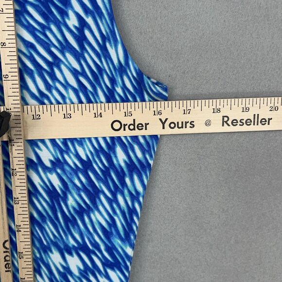 Athleta Dress Womens Small Blue Reef Print Dreamin Resort Coastal Vacay Casual - Picture 10 of 13